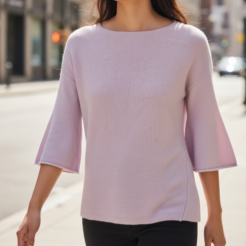 KINROSS Cashmere Flared Sleeve Sweater Size S